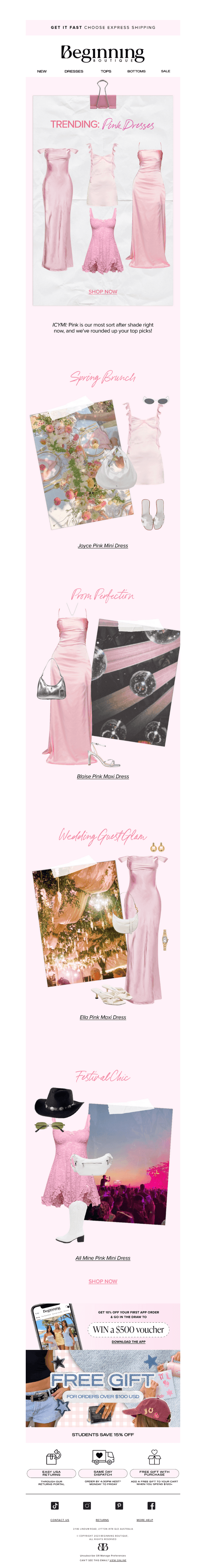 Trending: PINK DRESSES 💖
