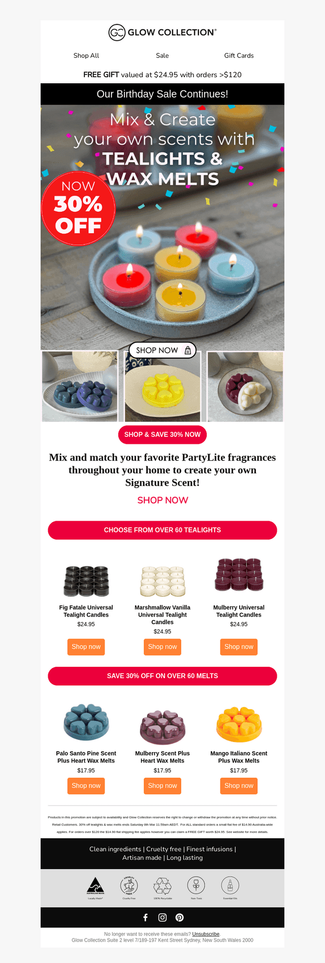 Create your own scent with 30% OFF!