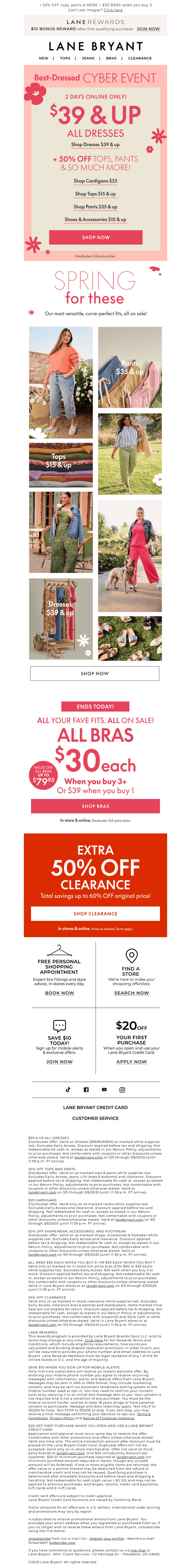 Oh, hey! ALL DRESSES NOW $39 & UP