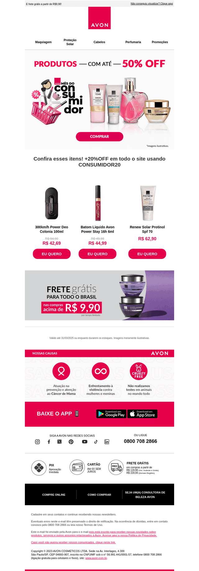 Até 50%OFF no Mês do Consumidor