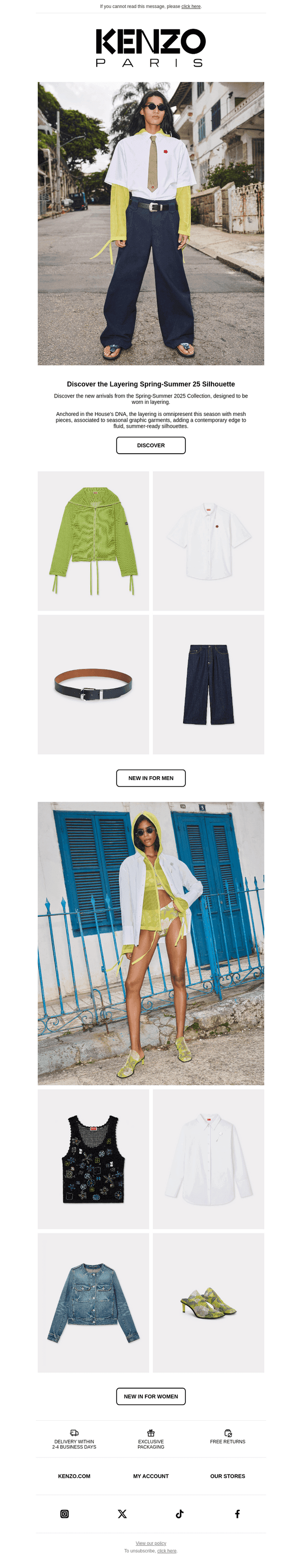 New in: Spring-Summer 25 Silhouettes