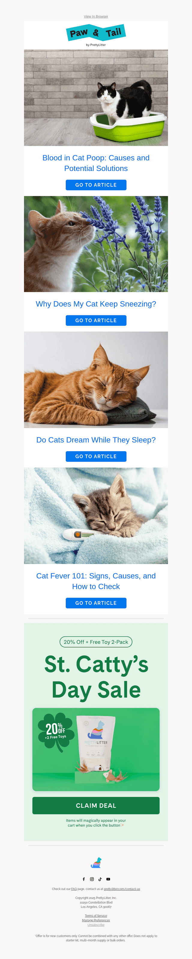 PrettyLitter email from Wed, Mar 5, 2025