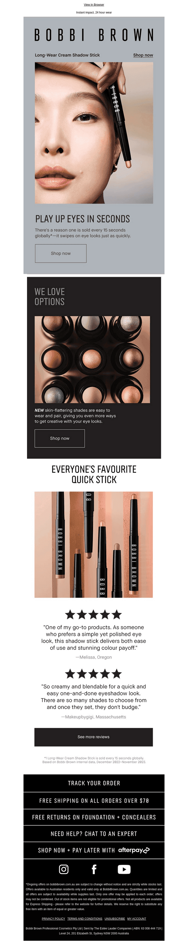 Get creative with NEW Shadow Stick shades