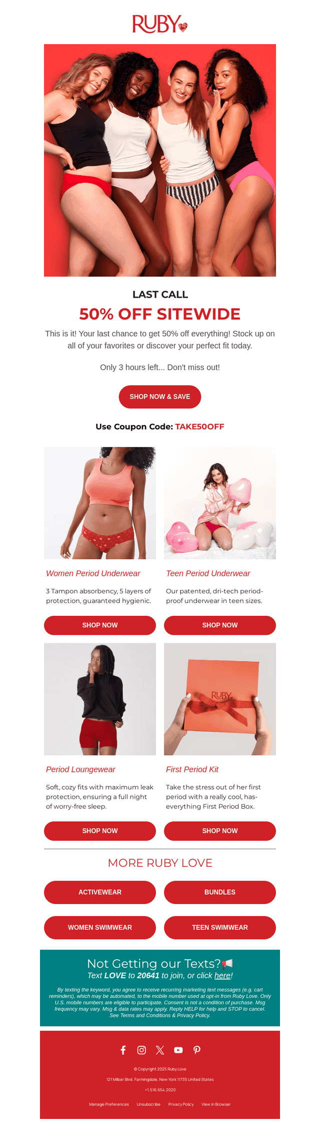 🚨50% OFF Everything, 3 HRs Left‼️