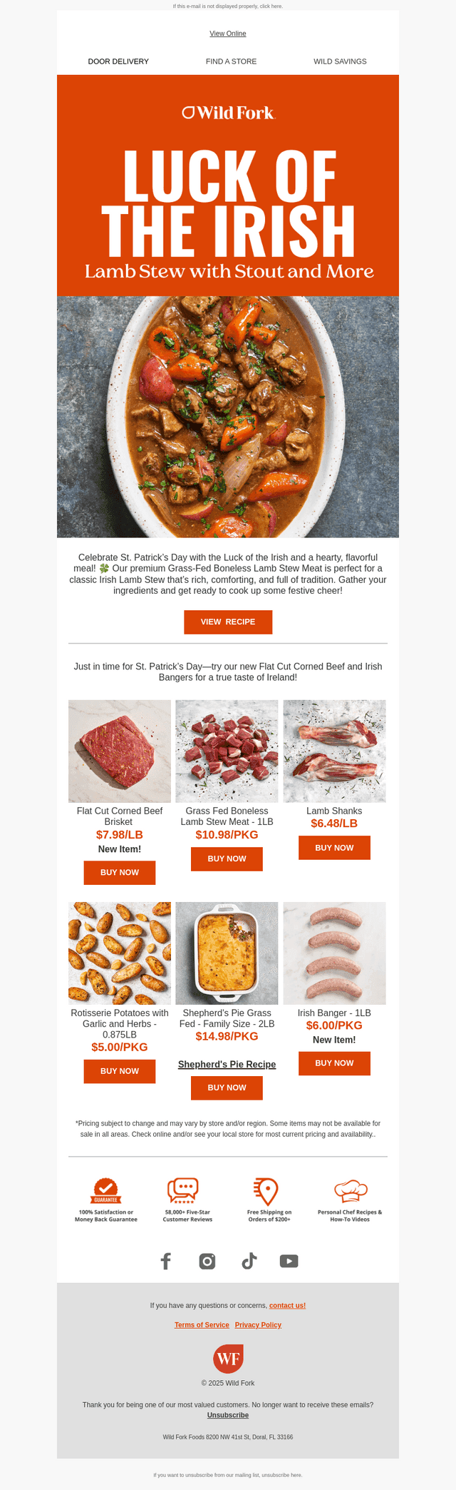 Wild Fork email from Thu, Mar 6, 2025