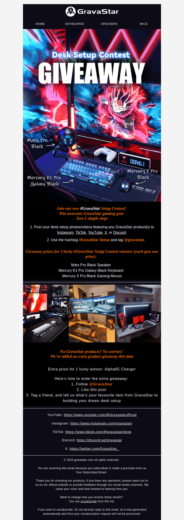 Show Off Your Setup & Win GravaStar Gear! 🚀