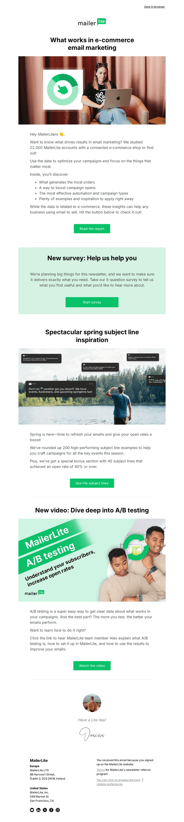 New data: What works in email marketing for e-commerce