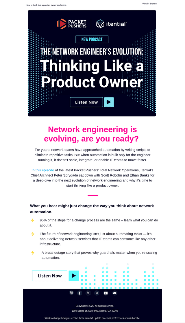 New Packet Pushers Podcast: The Future of Network Engineering