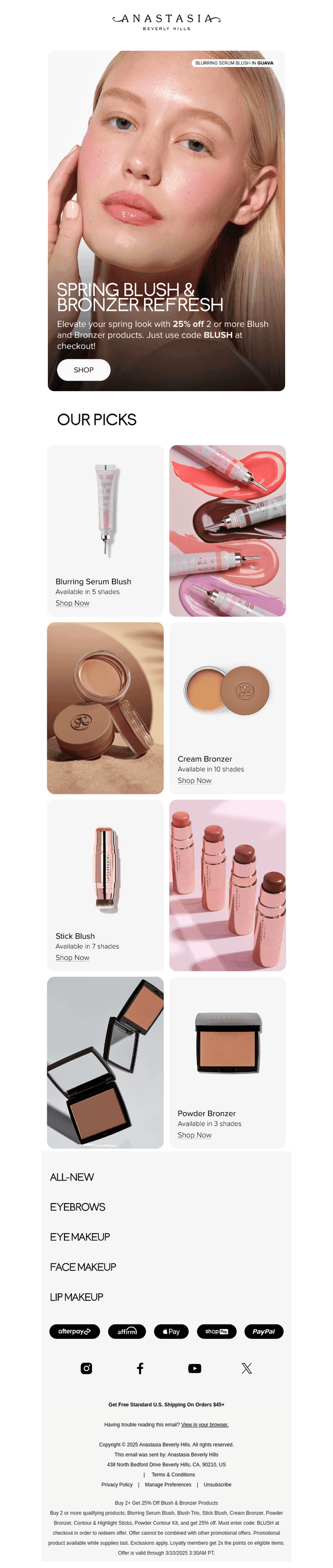 ICYMI: Get 25% Off Blush & Bronzer With Code BLUSH