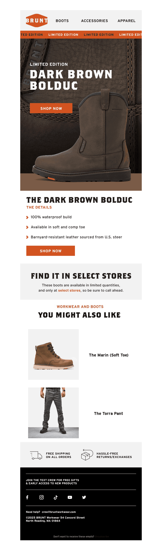 NEW LIMITED EDITION BOOT