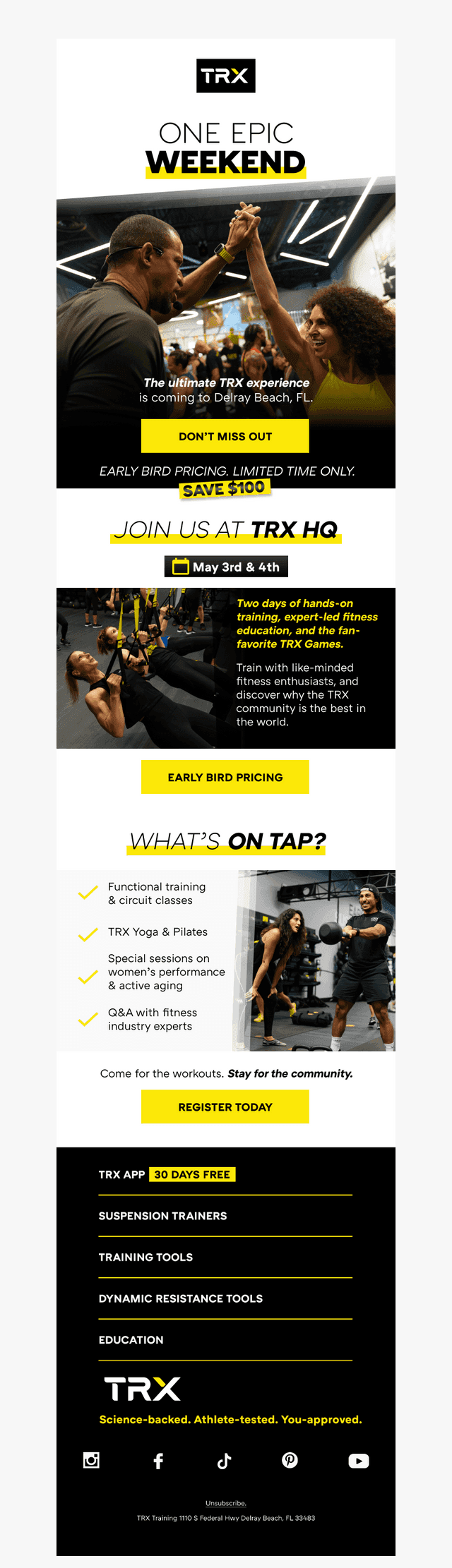 You’re Invited to TRX HQ 💌