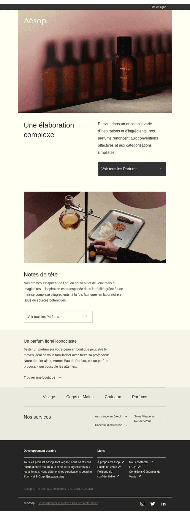 Arômes anticonformistes et nuancés