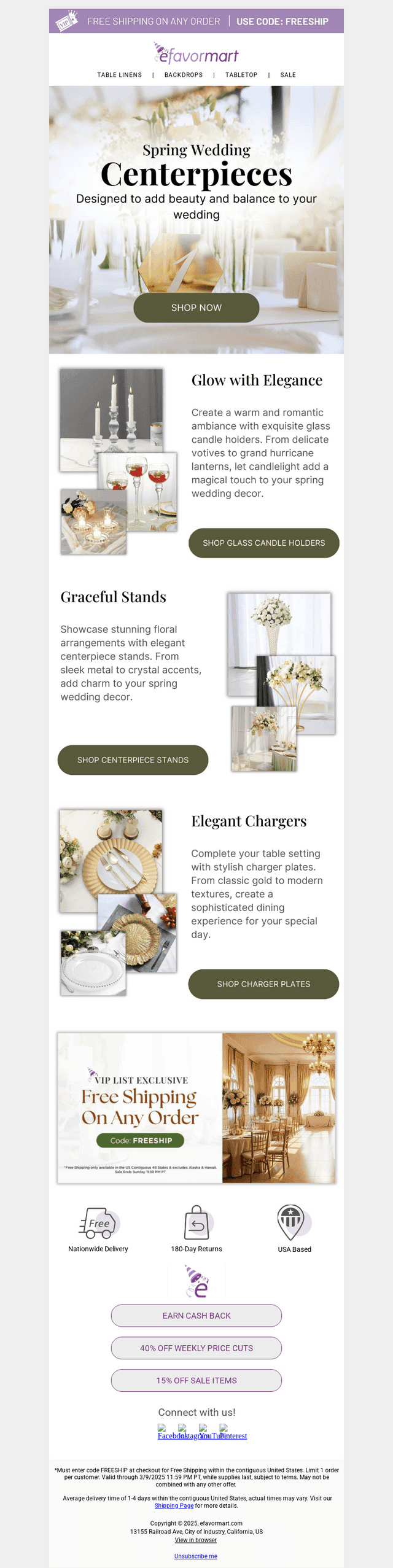 Efavormart email from Thu, Mar 6, 2025