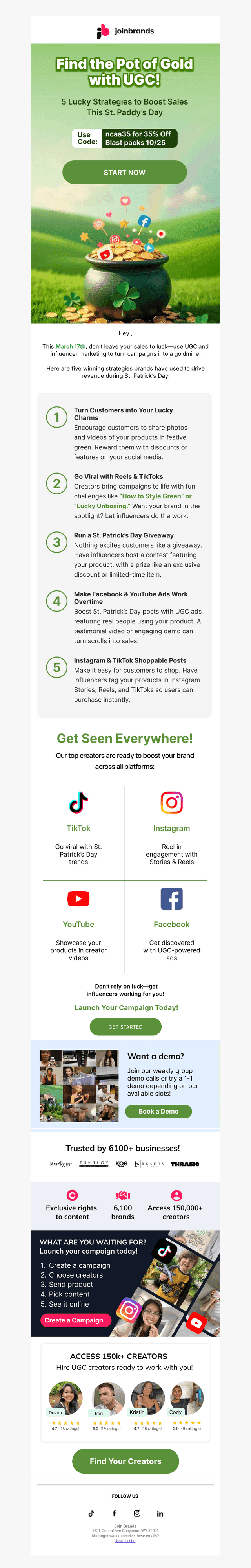 JoinBrands email from Fri, Mar 7, 2025