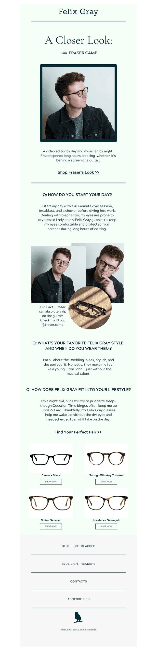 From Studio to Screen—Fraser’s Go-To Frames