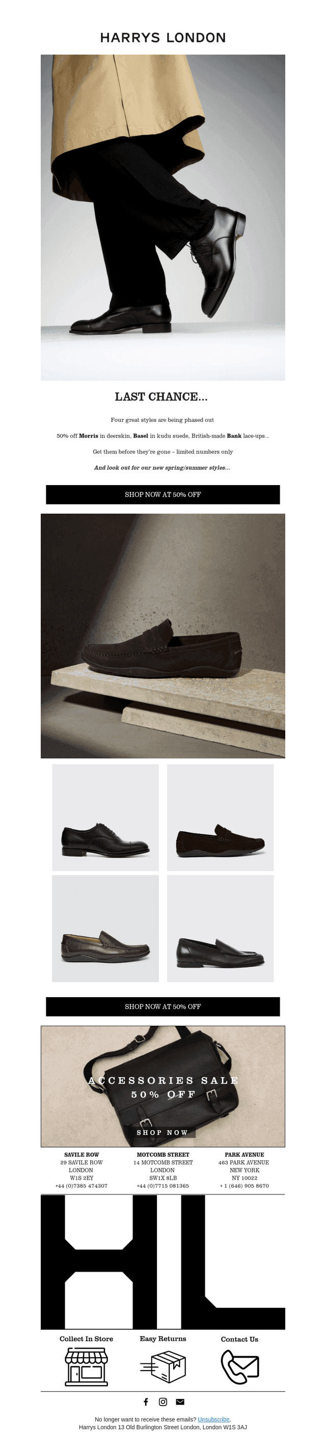 50% Off Four Great Styles