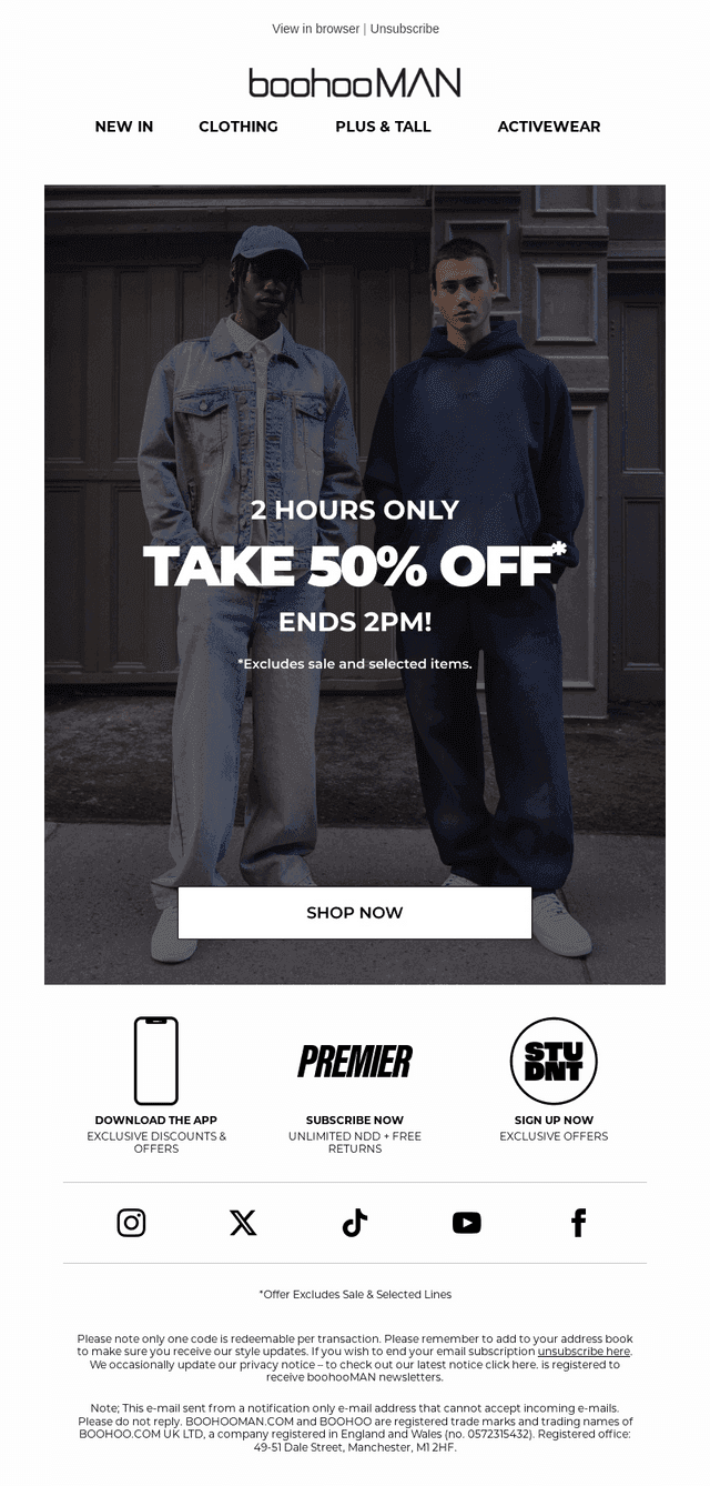 50% Off Has Landed