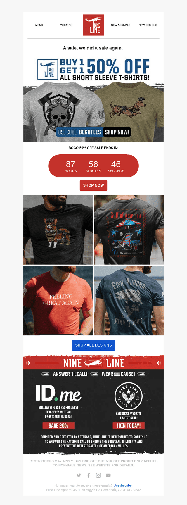 NineLineApparel email from Fri, Mar 7, 2025