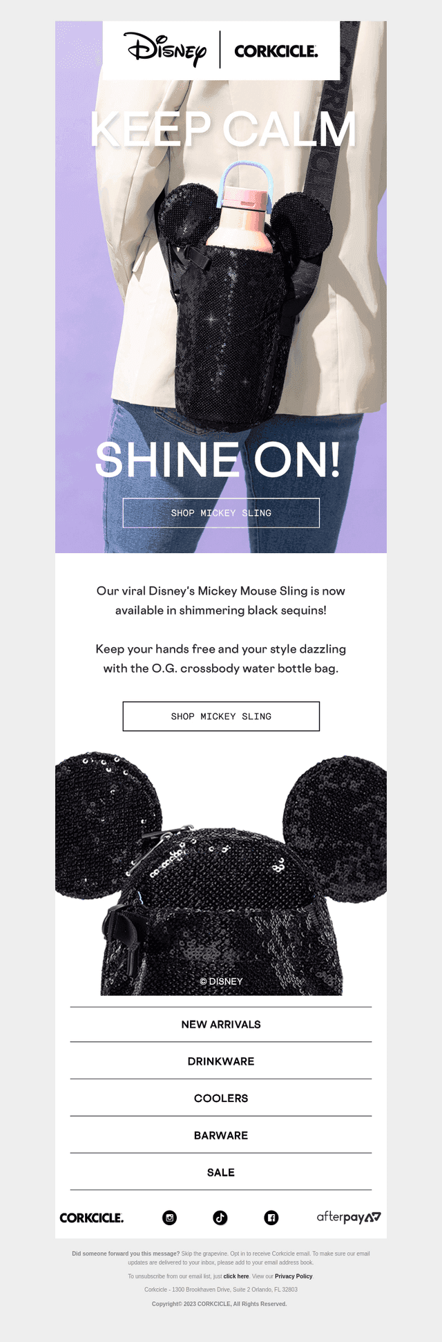 Sequins?! New Disney’s Mickey Mouse Sling Sparkles!