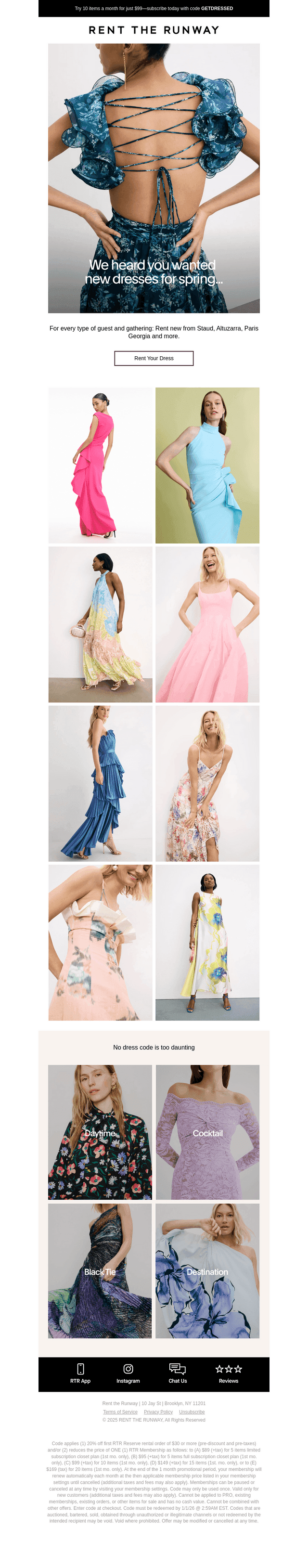 Rent the Runway email from Fri, Mar 7, 2025
