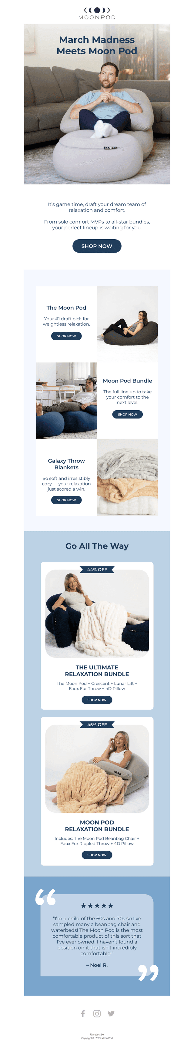 🛋️ Draft your comfort lineup: 25% OFF