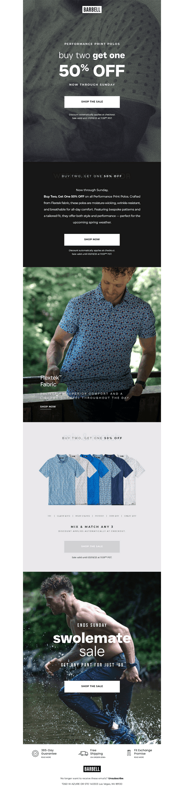 BUY 2 GET 1 50% OFF | Pattern Performance Polos