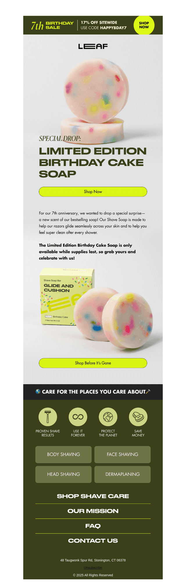 LIMITED EDITION: BIRTHDAY CAKE SOAP!