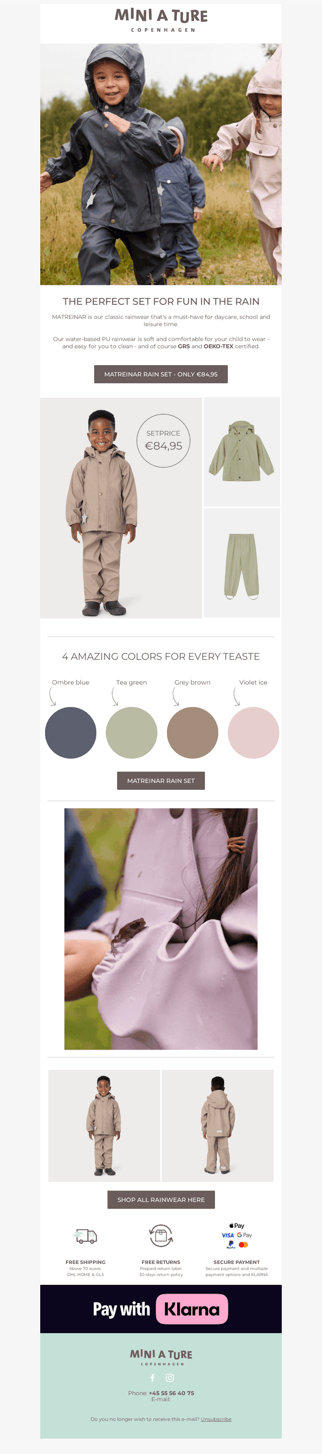 ⭐Meet the MATREINAR rain set