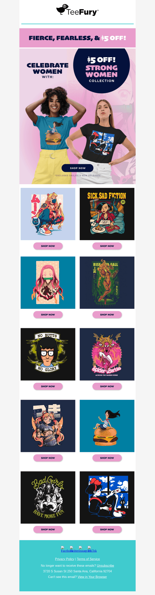 $5 OFF Strong Women Collection 💪