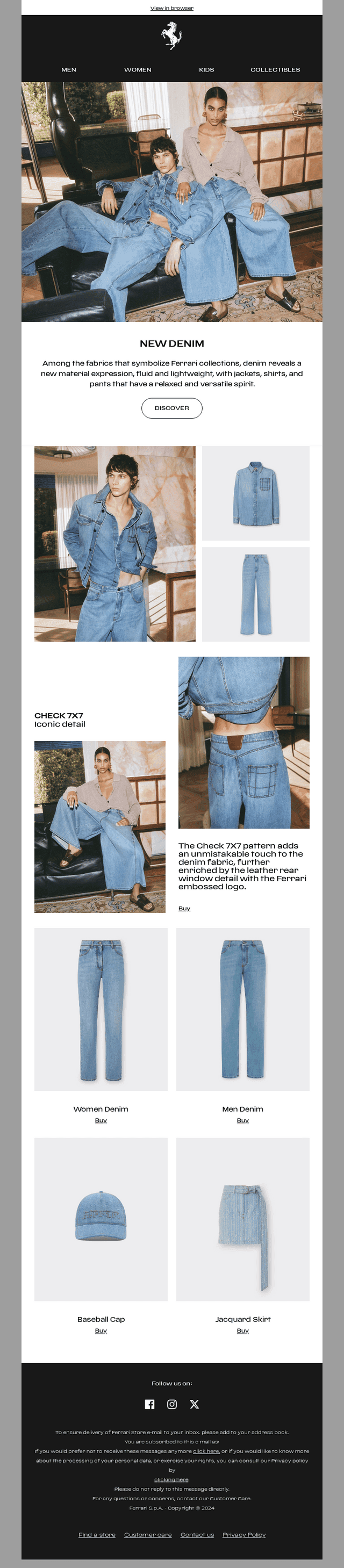 New Denim Ferrari