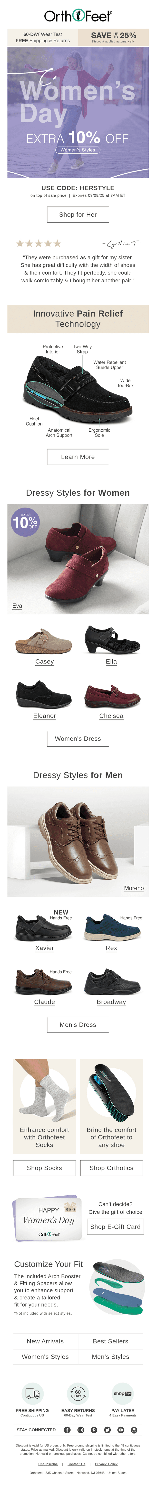 Today only: Extra 10% Off Women's Styles!