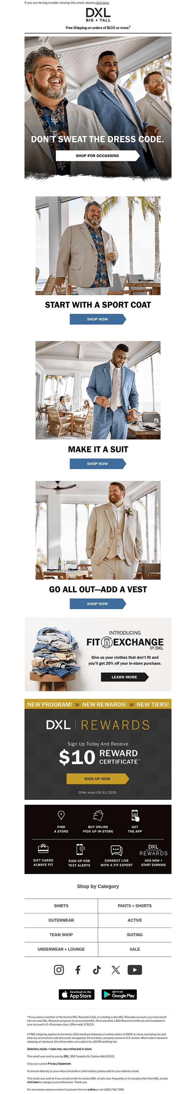 DXL email from Sat, Mar 8, 2025
