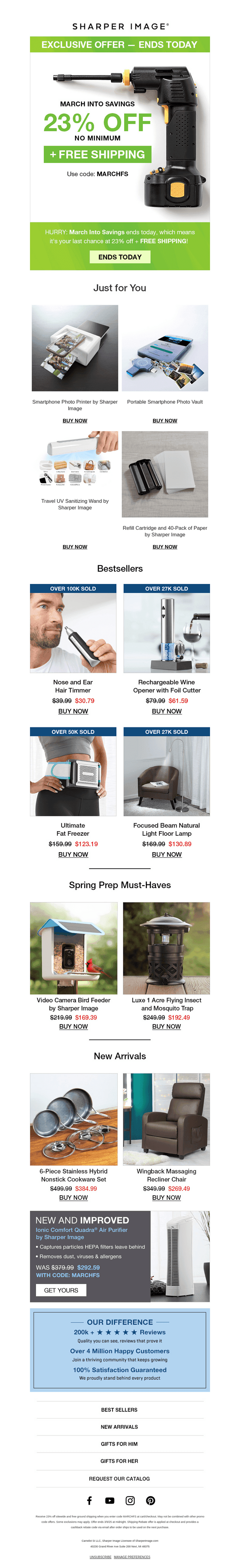 ENDS TODAY❗ 23% off Sitewide & FREE Shipping