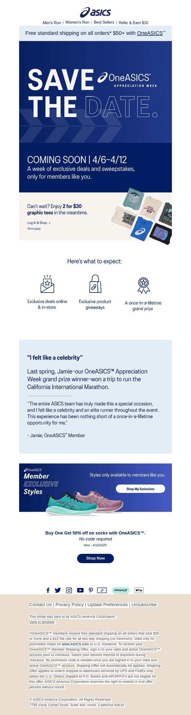 SNEAK PEEK: OneASICS™ Appreciation Week