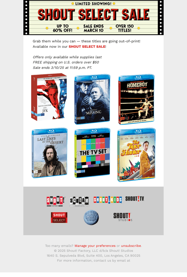 Grab These Titles While You Can!