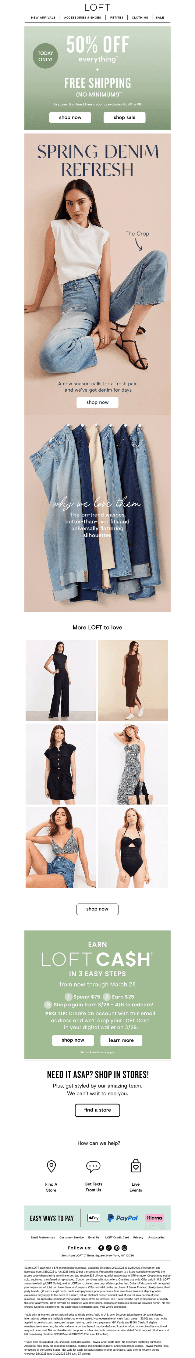 ENDS TONIGHT: 50% off + free shipping!