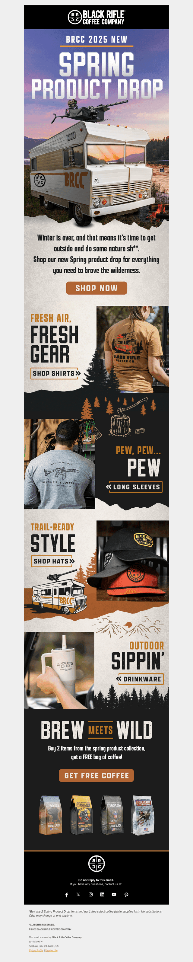 Spring Drop | Buy 2, Get FREE Coffee!