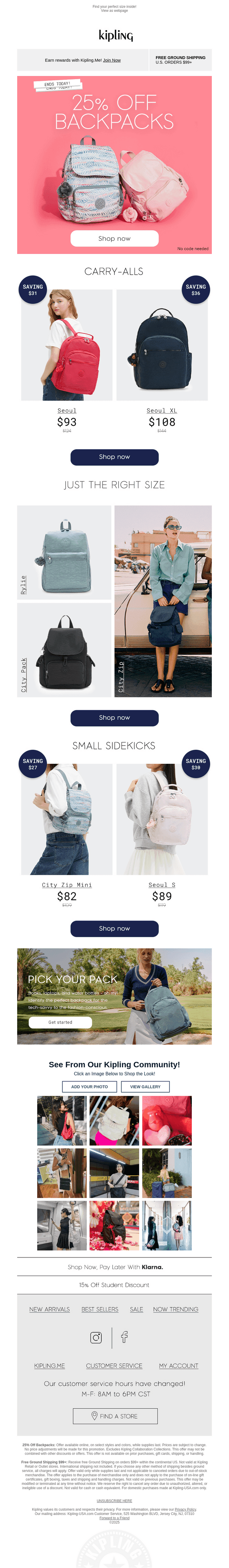 Final Day! 25% Off 🎒