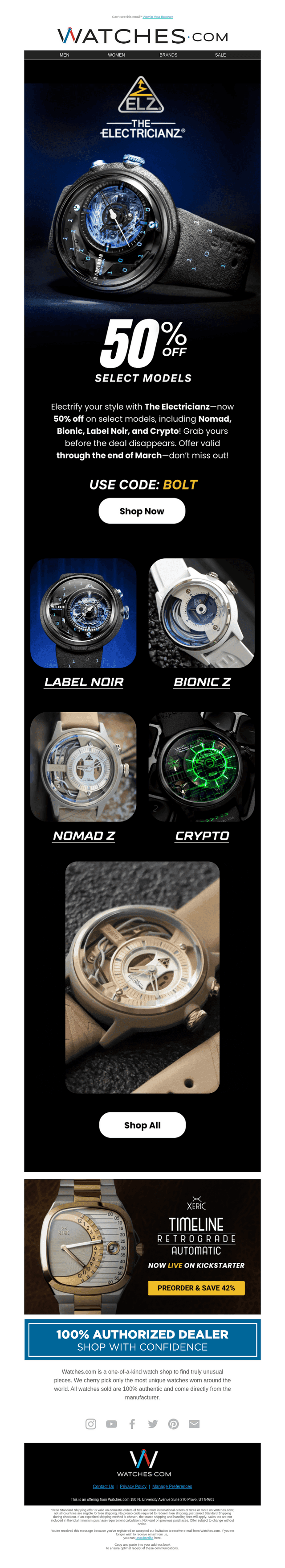 50% Off Select Electricianz ⚡️