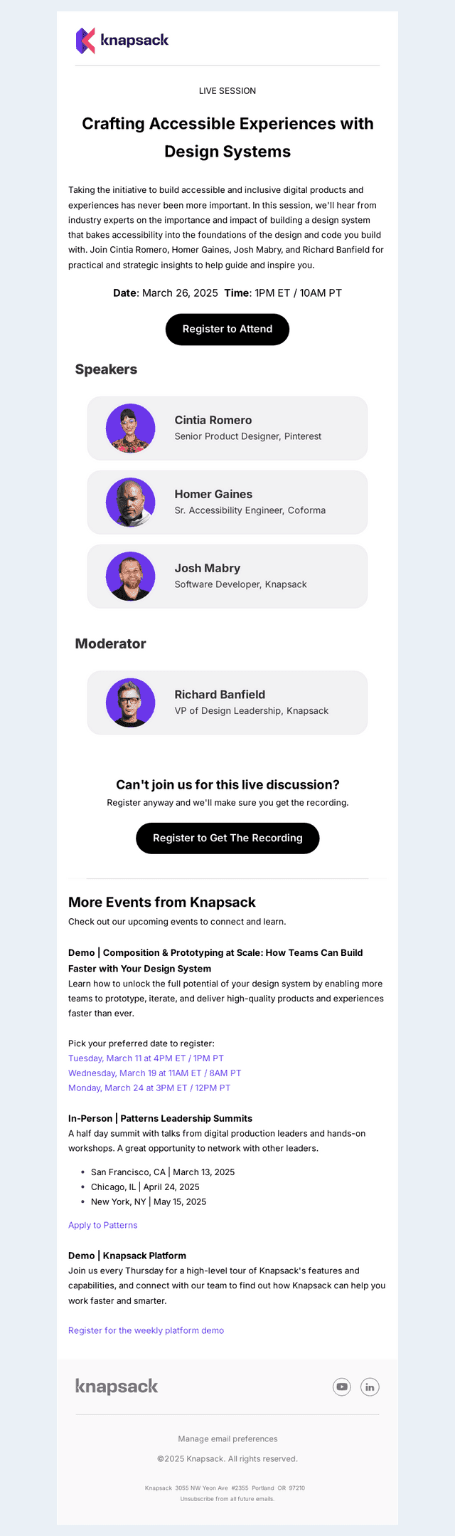 LIVE PANEL DISCUSSION | Crafting Accessible Experiences with Design Systems