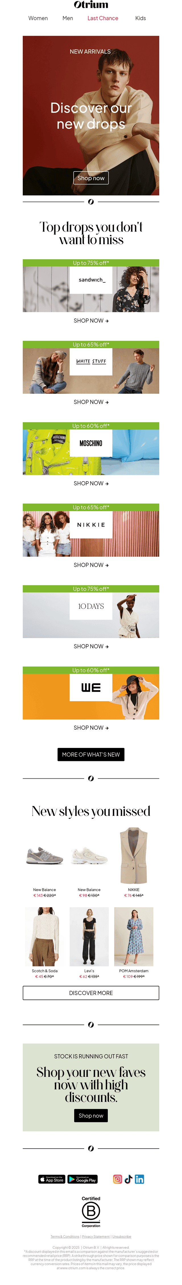 🚨 New: Sandwich, White Stuff, Moschino & more