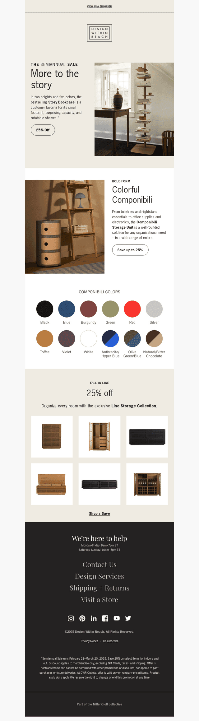 25% off storage that stacks up