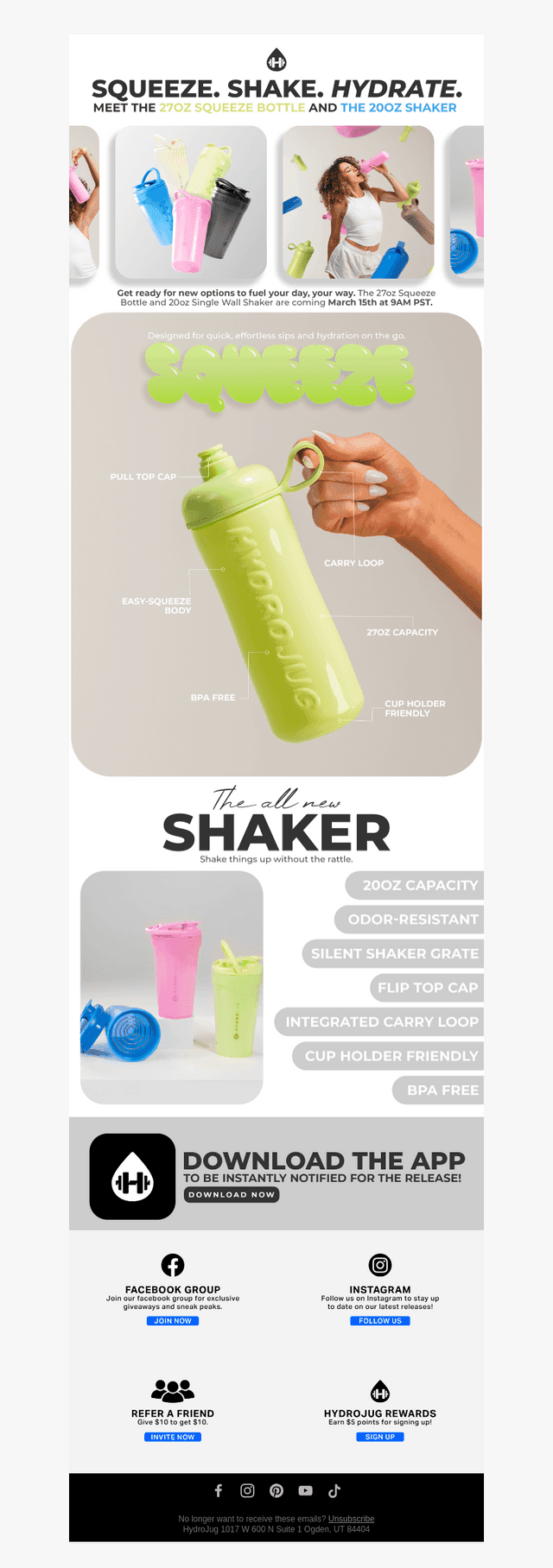Shake. Squeeze. Hydrate.