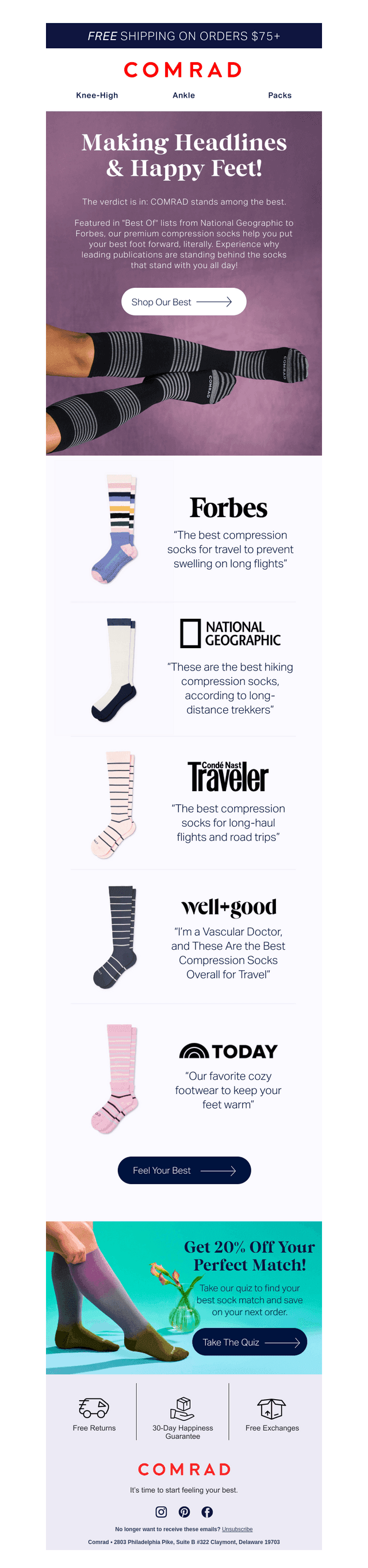 We’re making headlines (and happy feet)