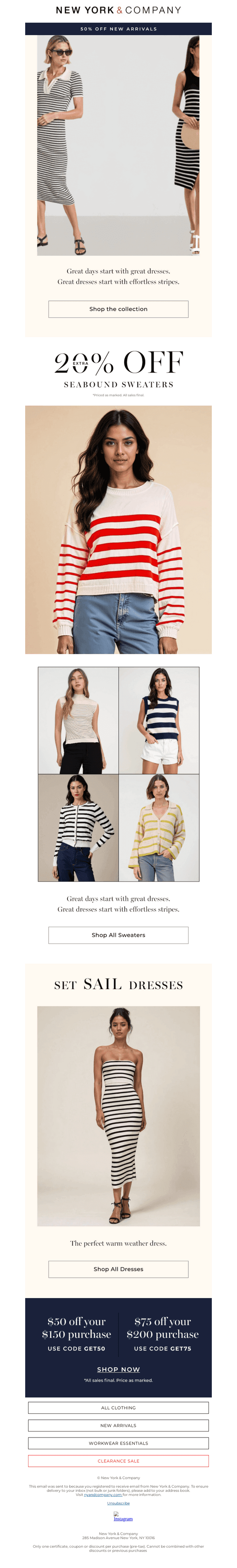 Spring Refresh: Stripes + Savings!