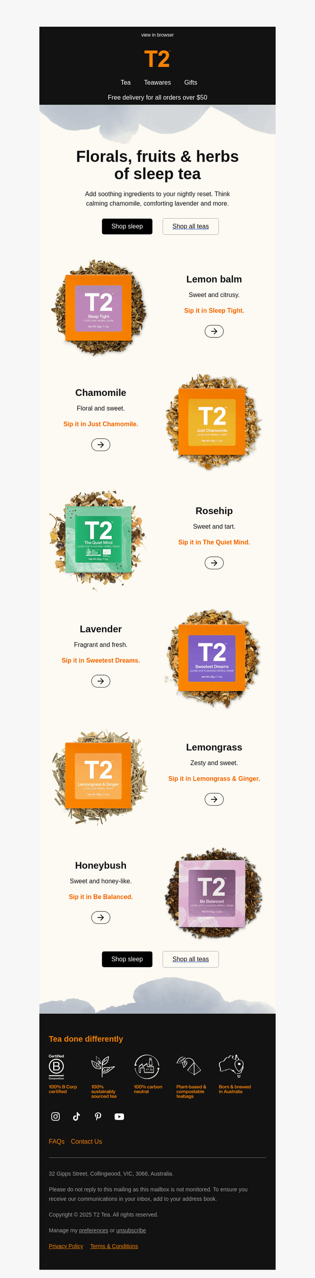 Unwind with calming nighttime teas