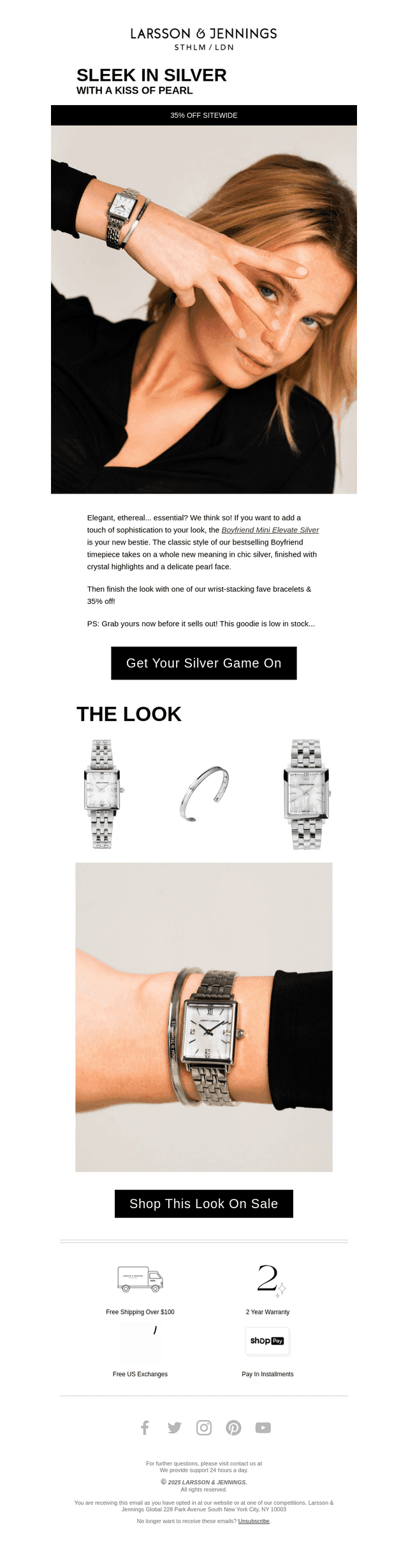 When silver meets pearls. 💎
