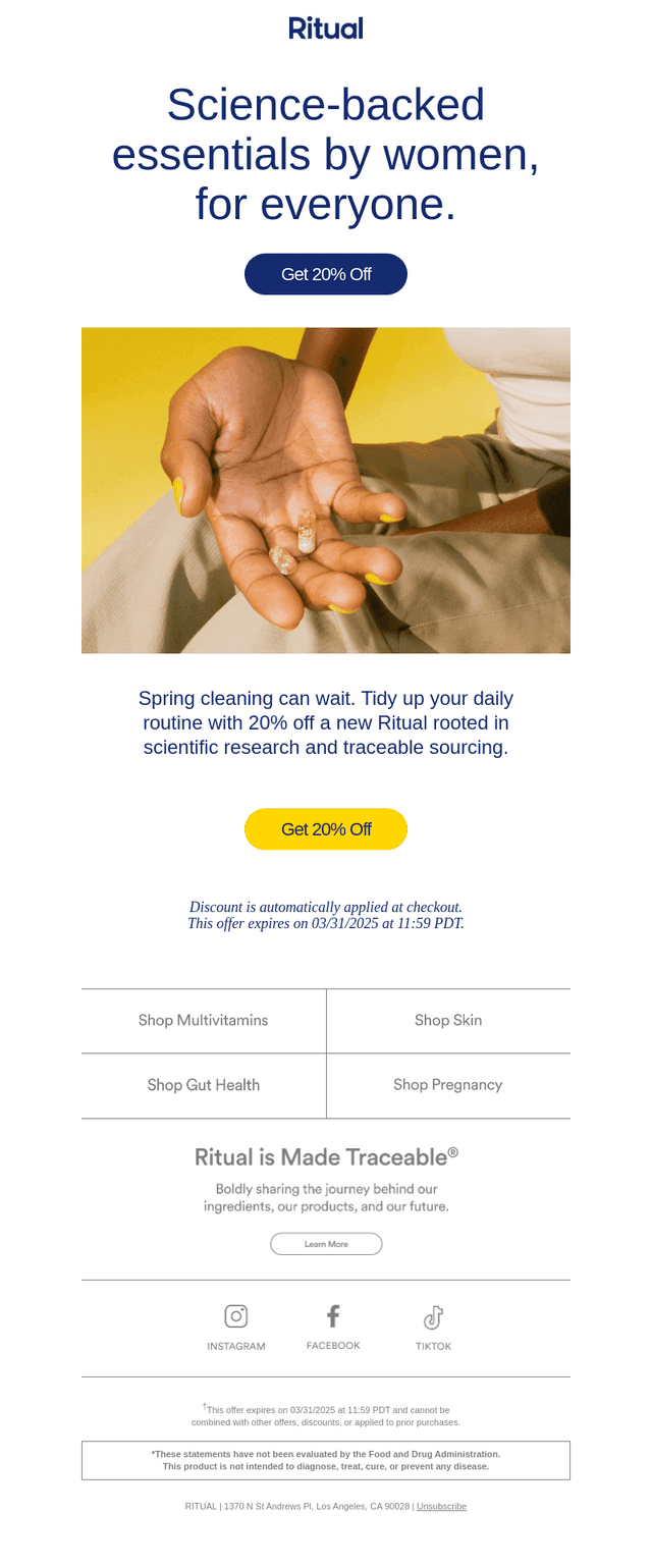 Ritual email from Wed, Mar 12, 2025