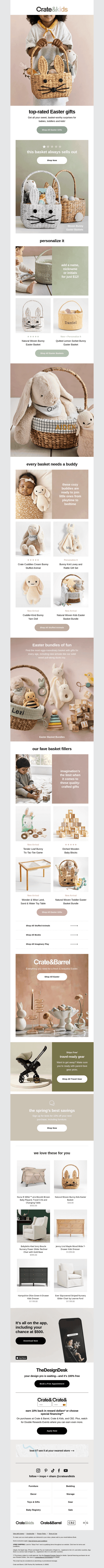 Selling fast! Order their Easter basket now →