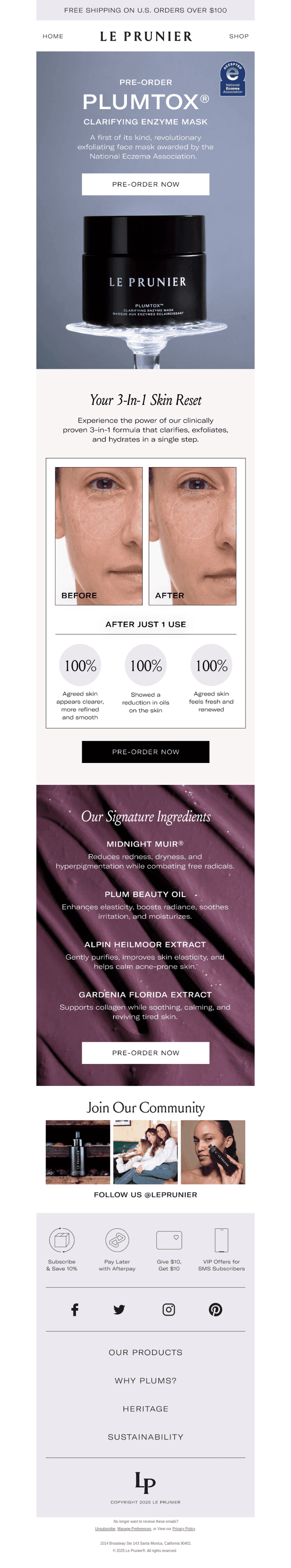 NEW! Pre-Order Plumtox® Clarifying Enzyme Mask